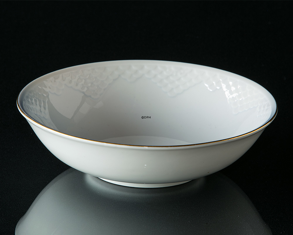 Mågestel med guld, ymer skål rund nr. 45 (574)