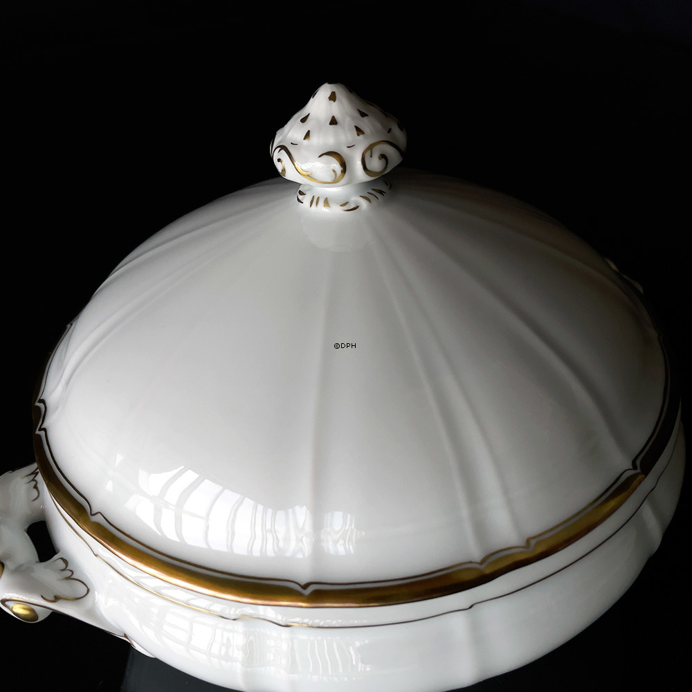 Offenbach kartoffelskål med låg, Bing & Grøndahl nr. 512 eller 5