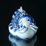 Royal Copenhagen/Aluminia Tranquebar, blue, bonbonniere duck