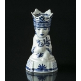 Royal Copenhagen/Aluminia Tranquebar, blue, Candleholder the three Magi Caspar