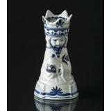 Royal Copenhagen/Aluminia Tranquebar, blue, Candleholder the three Magi Melchior