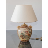 Chinese table lamp with birds and flowers