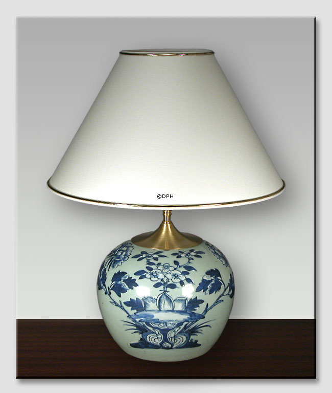 Kinesisk antik seladon bordlampe i porcelæn