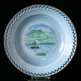 Denmark Dinner set Deep Plate no. 3568-323, Himmelbjerget