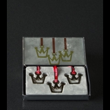 Gift tag, Christmas Crown with Stars 3 pcs. - Georg Jensen