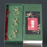 Georg Jensen Juleclips, lille, forgyldt, 3 stk