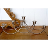 Harmony femarmet lysestage, rustfrit stål - Georg Jensen