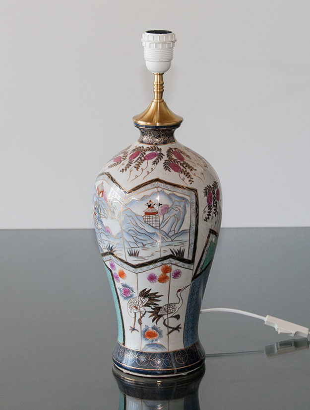 Kinesisk Panorama bordlampe med paneler