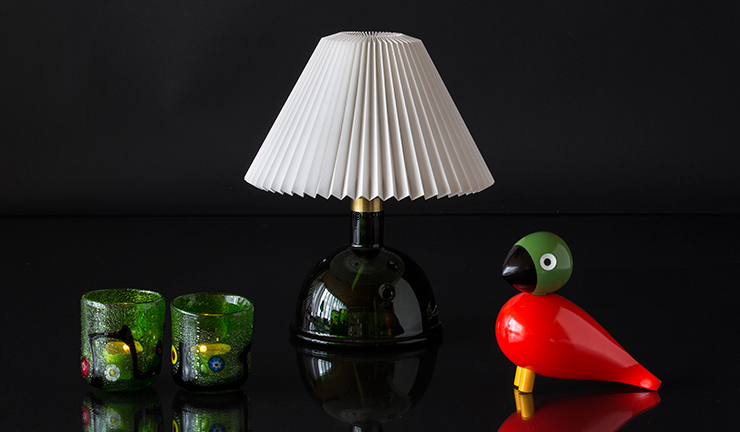 Holmegaard Meteor B bordlampe, 16cm - Udgået af produktion