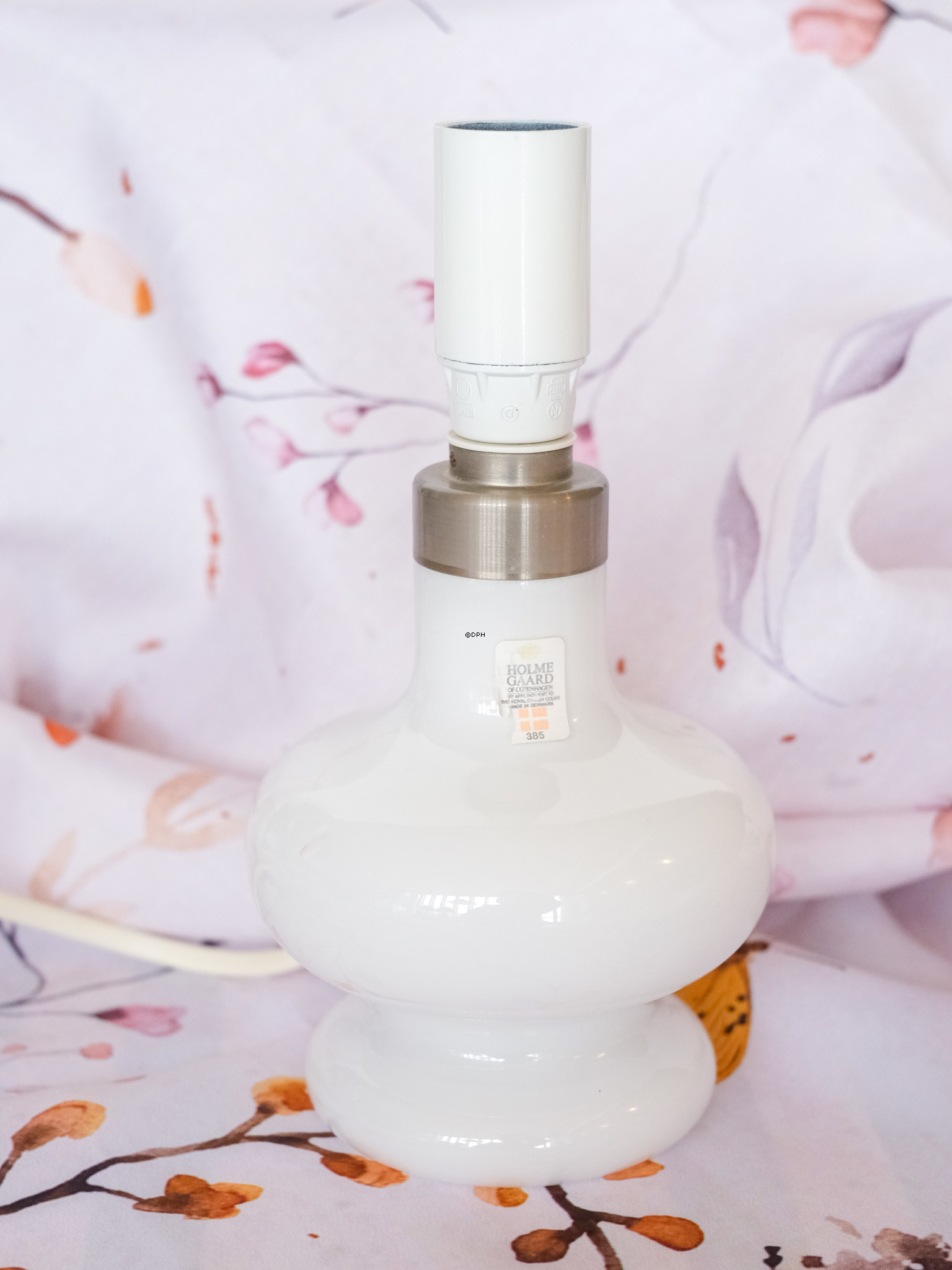 Holmegaard Bordlampe Christine reollampe, hvid, uden lampeskærm - Udgået af produktion