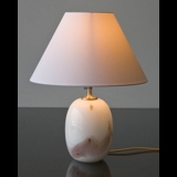 Holmegaard Sakura table lamp, oval with rose stribes, without shade - Discontinued