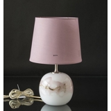 Round cylindrical lampshade height 21 cm, rose chintz fabric