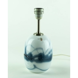 Holmegaard Sakura table lamp, oval with blue stribes, without shade 
- Discontinued