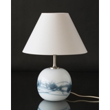 Holmegaard Sakura lamp, blue, round, large 
- Discontinued