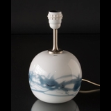 Holmegaard Sakura lampe, blå, rund, lille (uden skærm) - Udgået af produktion
