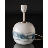 Holmegaard Sakura lampe, blå, rund, lille (uden skærm) - Udgået af produktion