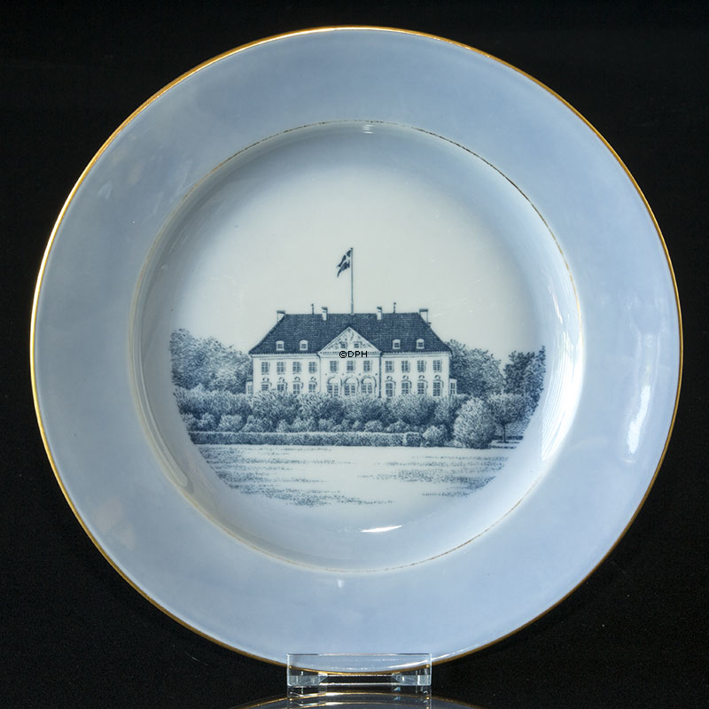 Slotsstel, middagstallerken med Marselisborg