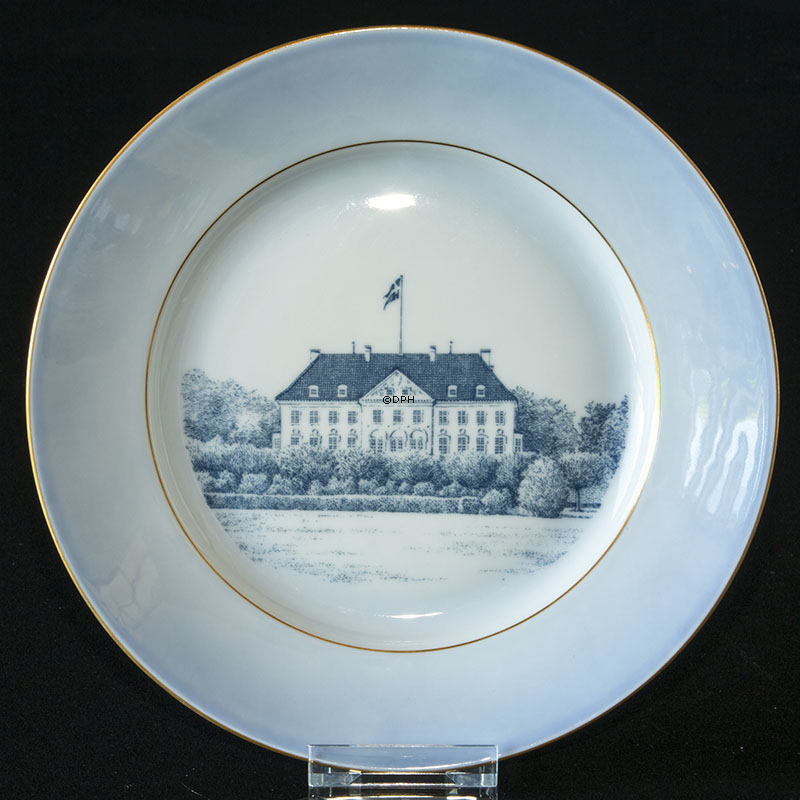 Slotsstel, frokosttallerken med Marselisborg