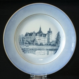 Castle Dinner plate with Vallø Castle