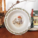 Wiberg Juleskål med nisse sidder sammen med kat, Royal Copenhagen nr. 4-14198