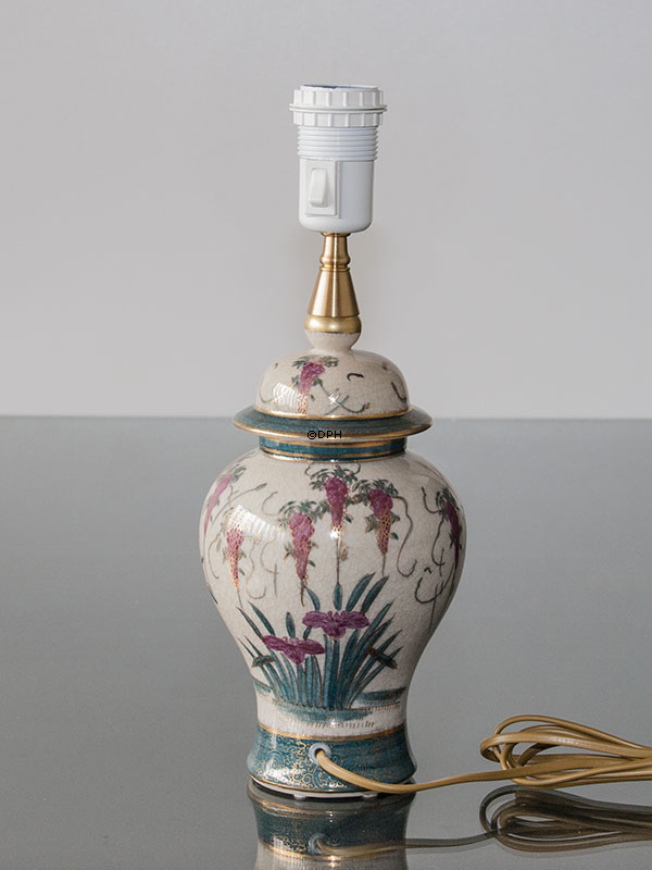 Kutani bordlampe med fugl