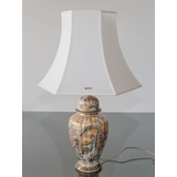 Kutani table lamp with bird