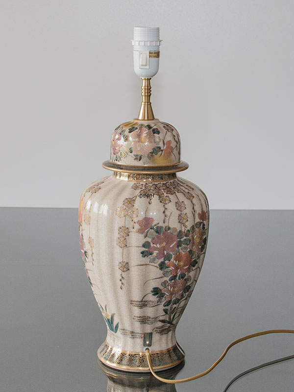 Kutani bordlampe med fugl