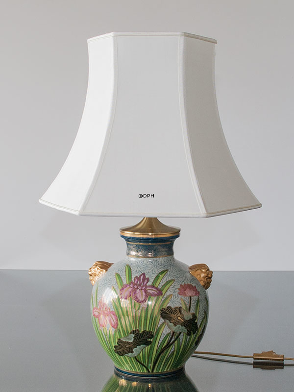 Kutani bordlampe med Løve-øre