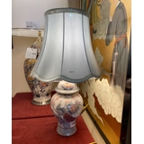 Kutani bordlampe med påfugl