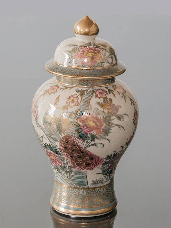 Kutani krukke med påfugl