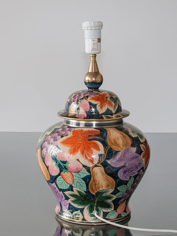 Kutani bordlampe med frugter