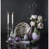 Kutani table dish with water and flowers