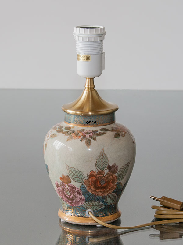 Kutani bordlampe med fugl