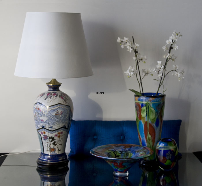 Kinesisk Panorama bordlampe med paneler