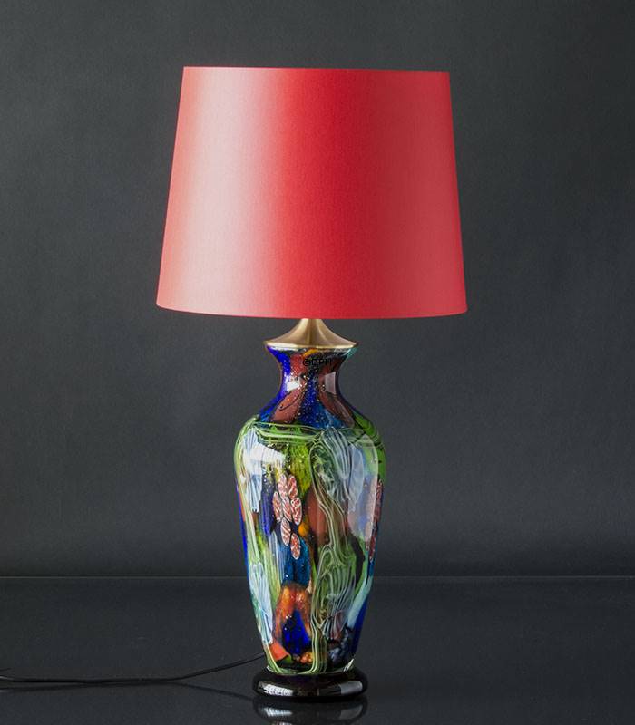 Red lamp shades