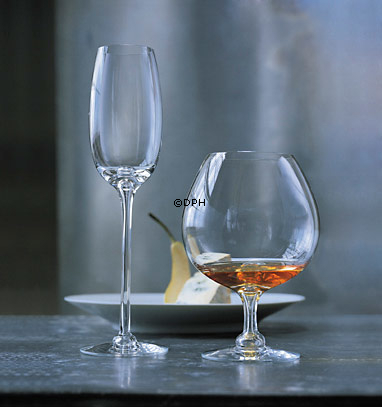 Holmegaard Fontaine champagne glas, indhold 21 cl