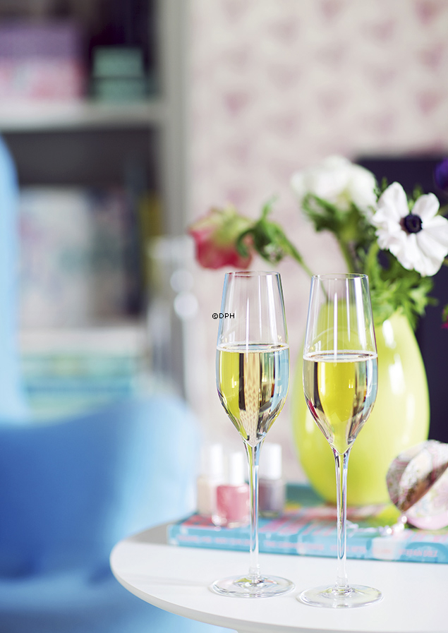 Holmegaard Cabernet champagneglas, indhold 29 cl., 6 stk.