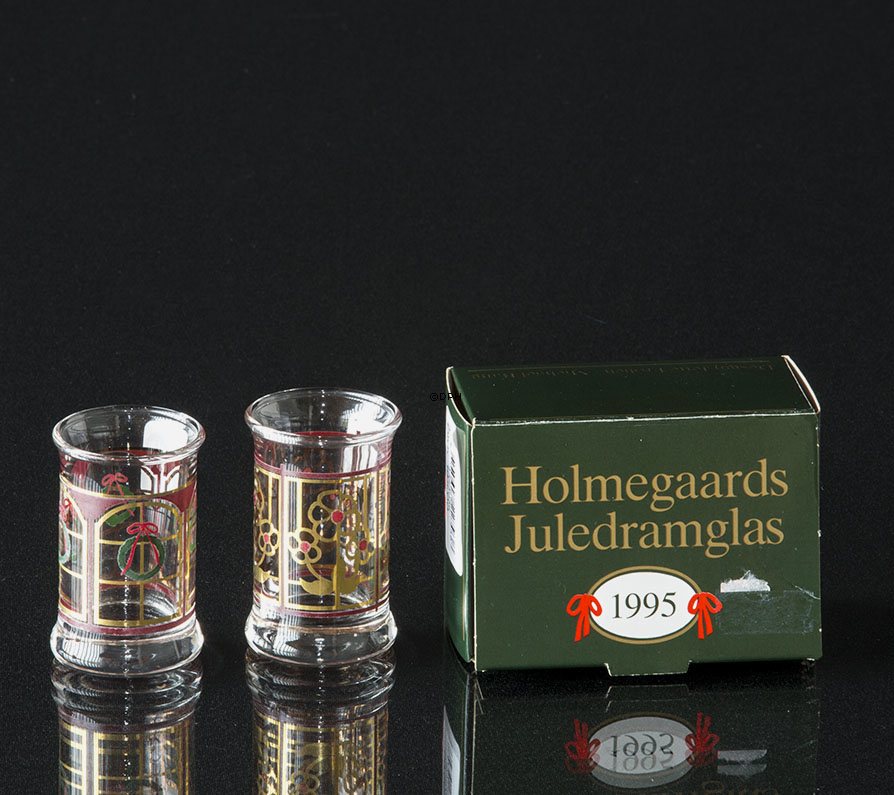 Holmegaard Christmas Juledramglas 1995, 2 stk
