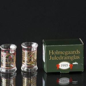 Holmegaard Christmas Juledramglas 1995, 2 stk | År 1995 | Nr. 4324036 | DPH Trading