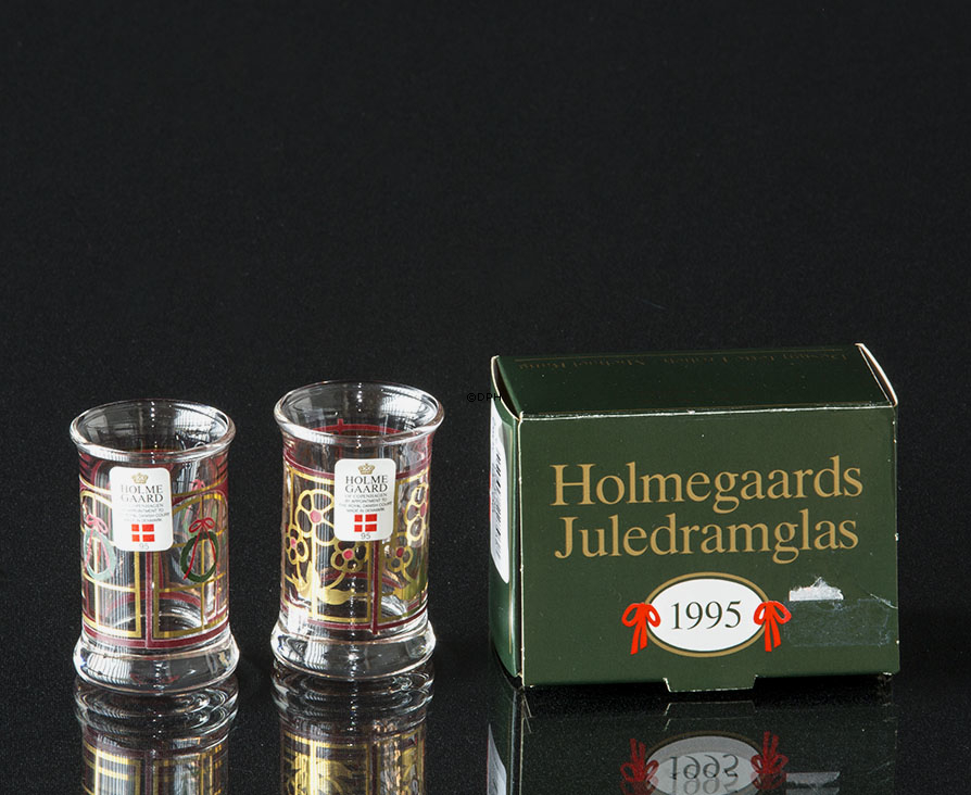 Holmegaard Christmas Juledramglas 1995, 2 stk