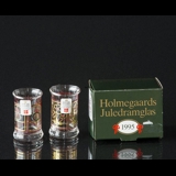 Holmegaard Christmas Dram Glasses 1995, set of 2
