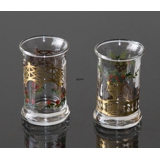 Holmegaard Christmas Dram Glasses 1997, set of 2