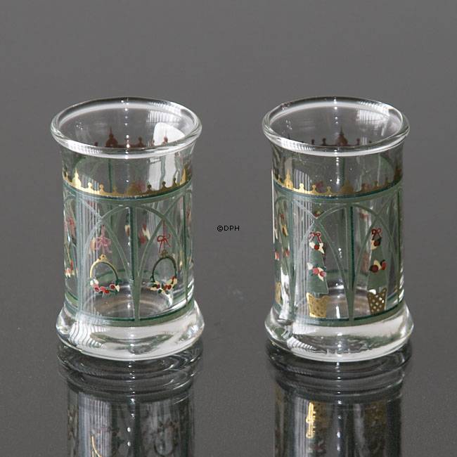Holmegaard Christmas Juledramglas 1999, 2 stk