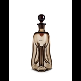 Holmegaard Jubilee Glug-bottle w/stopper, brown