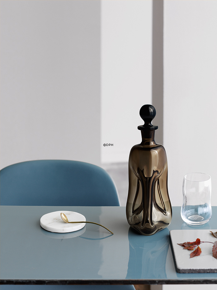 Holmegaard Jubilæumsklukflaske m/prop, brun