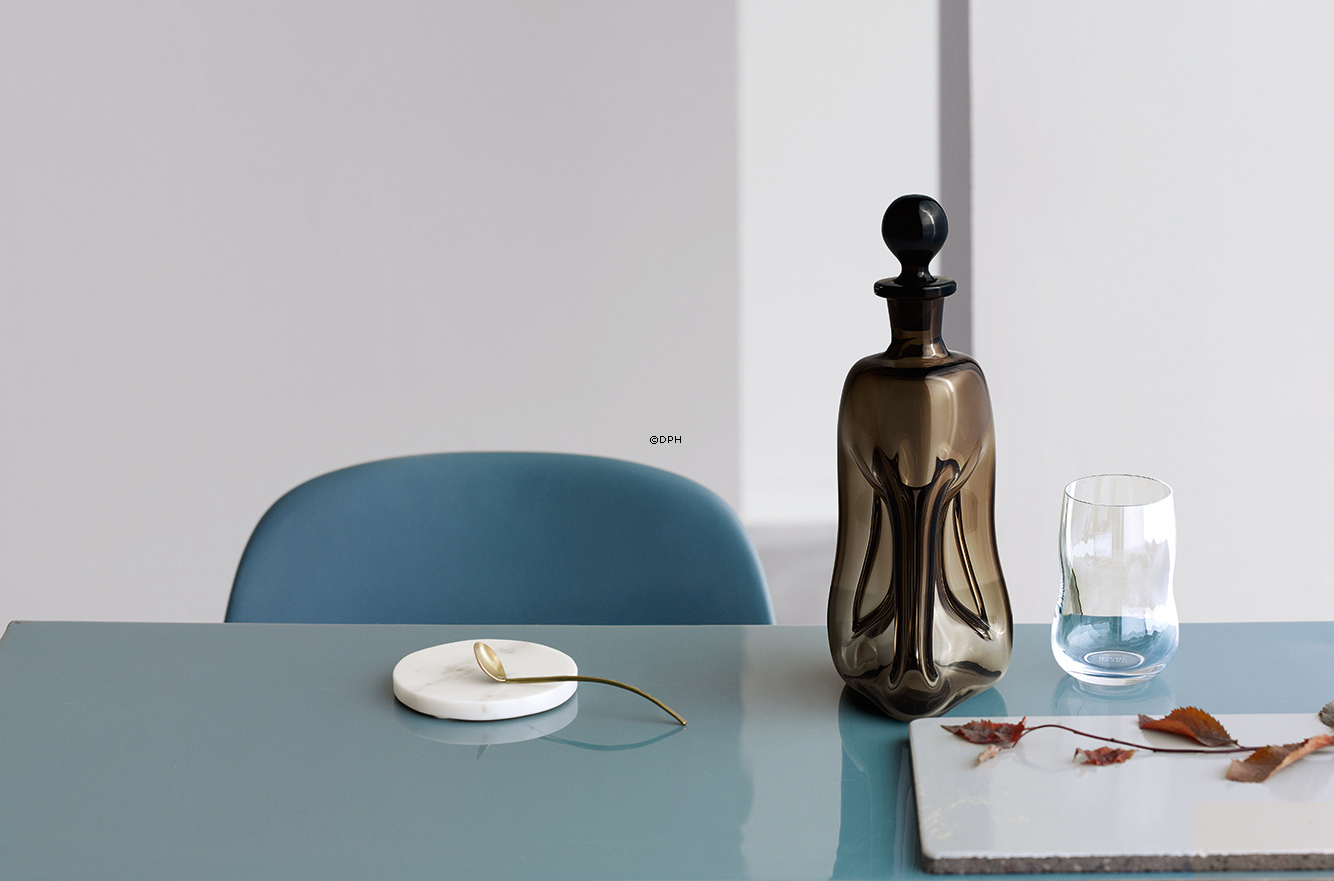 Holmegaard Jubilæumsklukflaske m/prop, brun