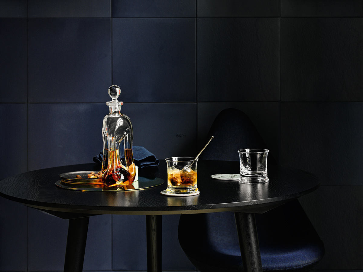 Holmegaard Klukflaske m/prop, klar