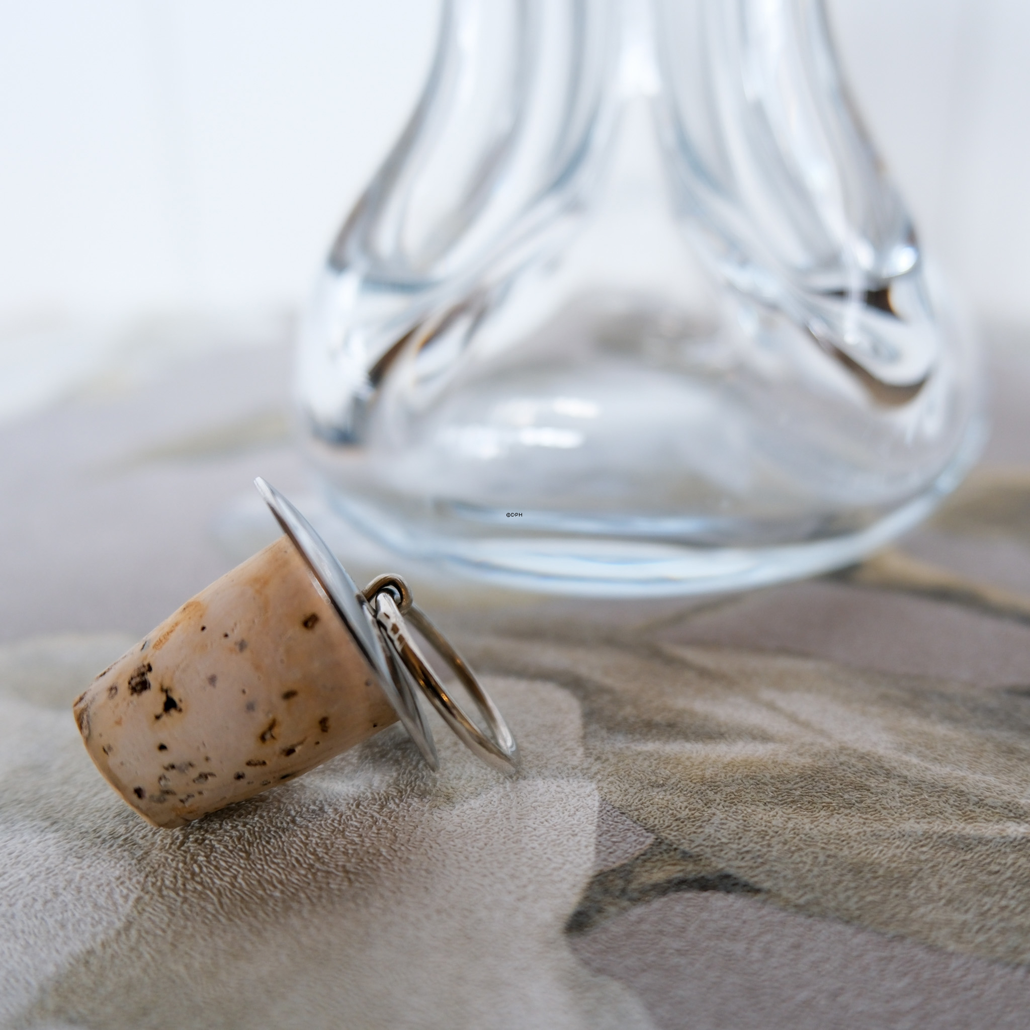 Holmegaard Klukflaske 19 cm  - Gammel