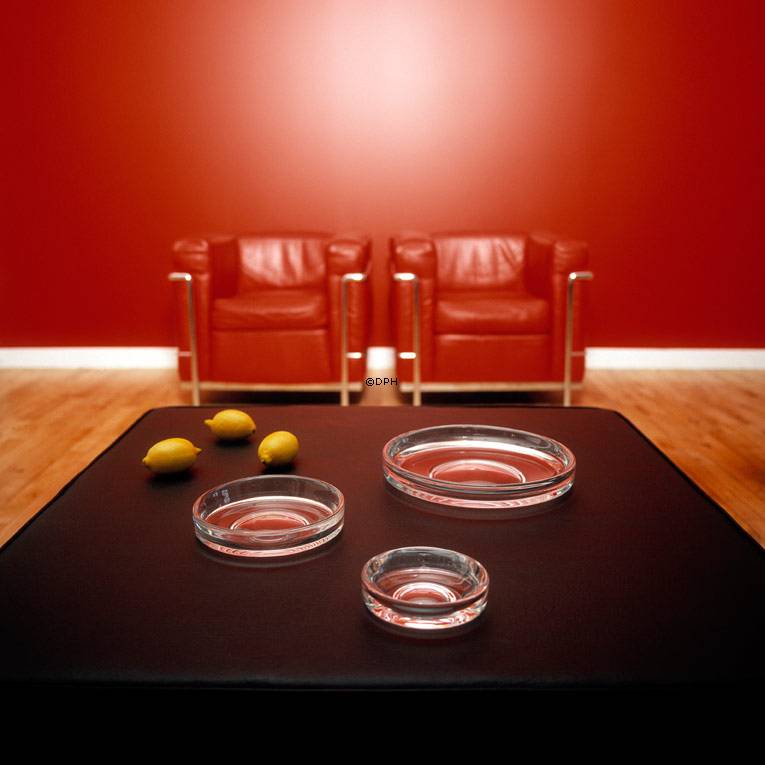 Holmegaard Apollo fad, klar, mellem