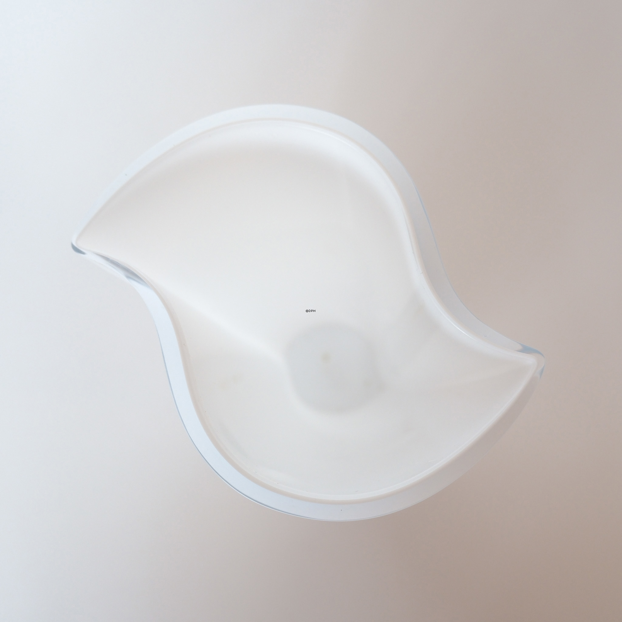 Holmegaard Duet vase, Opal hvid